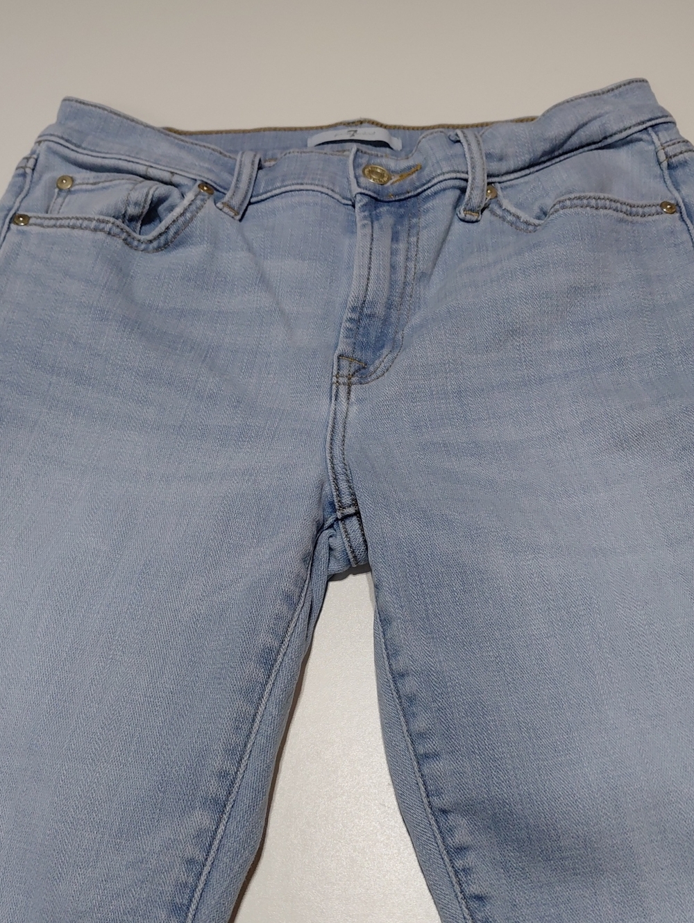 7 FOR ALL MANKIND  Women's Light Blue  Jeans Size 27